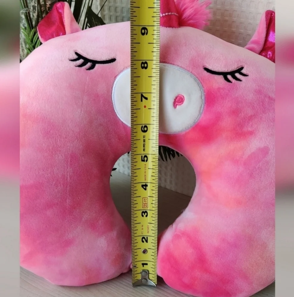 Original Sqishmalows Henley Pink Alicorn Neck Travel Pillow 12